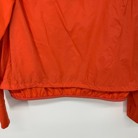 Avia Jacket Orange Pullover Hooded 1/4 Zip Windbreaker Long Sleeve - Picture 12 of 12